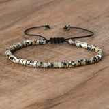 Gemstone Crystal Agate Quartz Opal Aquamarine Smooth Dragon Adjustable Beaded Bracelet Turquoise Red Green White T134