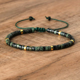 Gemstone Crystal Agate Quartz Opal Aquamarine Smooth Dragon Adjustable Beaded Bracelet Turquoise Red Green White T134