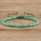 Gemstone Crystal Agate Quartz Opal Aquamarine Smooth Dragon Adjustable Beaded Bracelet Turquoise Red Green White T134