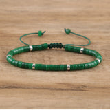 Gemstone Crystal Agate Quartz Opal Aquamarine Smooth Dragon Adjustable Beaded Bracelet Turquoise Red Green White T134
