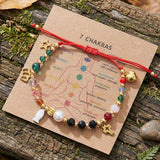 Stainless Steel Shell Pearl Heart Star Cross Chakra Smooth Glossy Beaded Bracelet Gold T135 product image 2