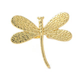 18K Gold-Plated Dragonfly Womens Polished Butterfly Intricate Wing Patterns Adjustable Cuff Ring R182 product image 2