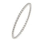 Stainless Steel Wide Size 6-8.3 Womens Shiny Twisted All Visible Ring Silver Gold 1mm R200