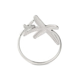 18K Gold-Plated Stainless Steel Starfish Textured Star Adjustable Open Cuff Ring Silver R236