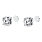 Men Women Stainless Steel Magnetic Stud Earrings Non-Piercing Clip on E42