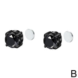 Men Women Stainless Steel Magnetic Stud Earrings Non-Piercing Clip on E42