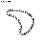 Stainless Steel Chain Bracelet 7"-10" Smooth Box Square Rope Silver 2-7mm N69