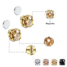 Men Women Stainless Steel Magnetic Stud Earrings Non-Piercing Clip on E42