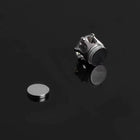Men Women Stainless Steel Magnetic Stud Earrings Non-Piercing Cubic Zircon E39