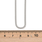 Stainless Steel Womens Polished Shiny Links Lobster Clasp Chain Necklace Silver 17.7 in N151 product image 3