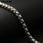 Stainless Steel Chain Bracelet 7"-10" Smooth Box Square Rope Silver 2-7mm N69