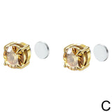 Men Women Stainless Steel Magnetic Stud Earrings Non-Piercing Clip on E42