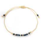 Crystal Tourmaline Bead Garnet Amethyst Aquamarine Quartz Smooth Knot Beaded Bracelet Green Pink Purple Blue T154