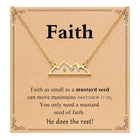 Stainless Steel Shell Cross Mountain Flat Round Pave Polished Rectangle Pendant Necklace Gold N154