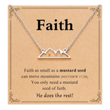Stainless Steel Shell Cross Mountain Flat Round Pave Polished Rectangle Pendant Necklace Gold N154