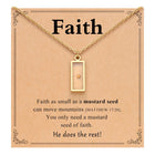 Stainless Steel Shell Cross Mountain Flat Round Pave Polished Rectangle Pendant Necklace Gold N154