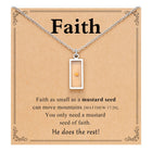 Stainless Steel Shell Cross Mountain Flat Round Pave Polished Rectangle Pendant Necklace Gold N154