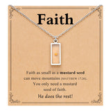 Stainless Steel Shell Cross Mountain Flat Round Pave Polished Rectangle Pendant Necklace Gold N154