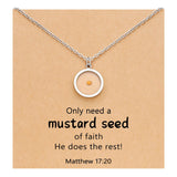 Stainless Steel Shell Cross Mountain Flat Round Pave Polished Rectangle Pendant Necklace Gold N154