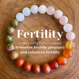 Gemstone Crystal Agate Round Quartz Tiger Eye Opal Beaded Adjustable Stretch Bracelet Pink White Green Blue T156