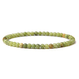 Agate Round Simple Carnelian Aquamarine Jade Jasper Beaded Smooth Polished Dragon Adjustable Stretch Bracelet Red Black Brown Green T162
