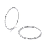 18K Gold-Plated Stainless Steel Textured Wide Size 7 Surface Pattern Ring Silver 1mm R271