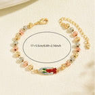 Oval Virgin Mary Chain Religious Link Womens Bracelet Red Green Gold Silver T163 product image 5