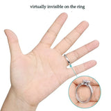8pcs Ring Size Adjuster Invisible Clear Ring Sizer Jewelry Fit Reducer Guard A6