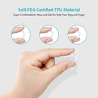 8pcs Ring Size Adjuster Invisible Clear Ring Sizer Jewelry Fit Reducer Guard A6