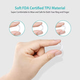 8pcs Ring Size Adjuster Invisible Clear Ring Sizer Jewelry Fit Reducer Guard A6