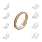 8pcs Ring Size Adjuster Invisible Clear Ring Sizer Jewelry Fit Reducer Guard A6