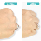 8pcs Ring Size Adjuster Invisible Clear Ring Sizer Jewelry Fit Reducer Guard A6