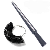 Metal Ring Sizer Gauge Mandrel Finger Measure Stick Standard Tool Sliver A7