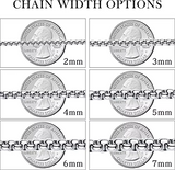 Stainless Steel Chain Bracelet 7"-10" Smooth Box Square Rope Silver 2-7mm N69