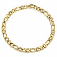 Stainless Steel Figaro Chain Lobster Bracelet 7"-10" Men Women 3-12mm N71