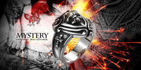 Stainless Steel  Biker Tribal Ring Black Men's Unisex Cross Fleur De Lis B197