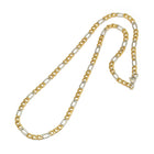 Stainless Steel Figaro Necklace Making 19.49"~21.65" 49.5~55cm 4.5mm Z633