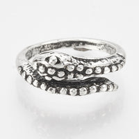 Ring Alloy Finger Ring Snake Antique Silver Size 7 Adjustable 17mm P399