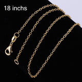 Sterling Silver Plated Necklace Chain 20 Inches 1MM Lobster Clasp B359