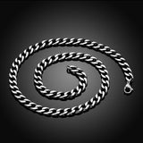Stainless Steel Necklace Chain Curb Chain 23 Inches 3.5MM Lobster Clasp B243