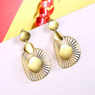 Yellow Gold Plated Earrings Chandelier Latch Back Clasp L611