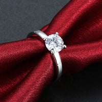 Platinum Plated Fashion Ring AAA Zirconia Women B338