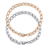 Stainless Steel Chain Bracelet Lobster Gold 8.2" (210mm) 7mm Z201