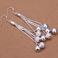 Sterling Silver Drop Dangle Chandelier Hook Earrings L17