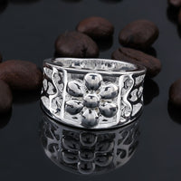 Sterling Silver Plated Fashion Ring For Women B367