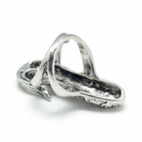 Alloy Finger Ring Gecko Adjustable Antique Silver Size 9 Adjustable 19mm P431