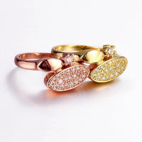 Rose Gold Plated Fashion Ring AAA Zirconia Women B246