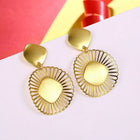 Yellow Gold Plated Earrings Chandelier Latch Back Clasp L612