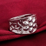 Sterling Silver Plated Fashion Ring For Women B367