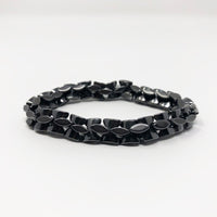 Hematite Non-Magnetic Bracelet Mens Womens Unisex Adjustable Size X29